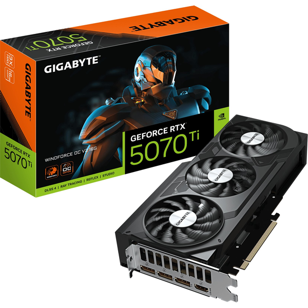 GIGABYTE GeForce RTX 5070 Ti WINDFORCE OC V2 16G NVIDIA 16 GB GDDR7