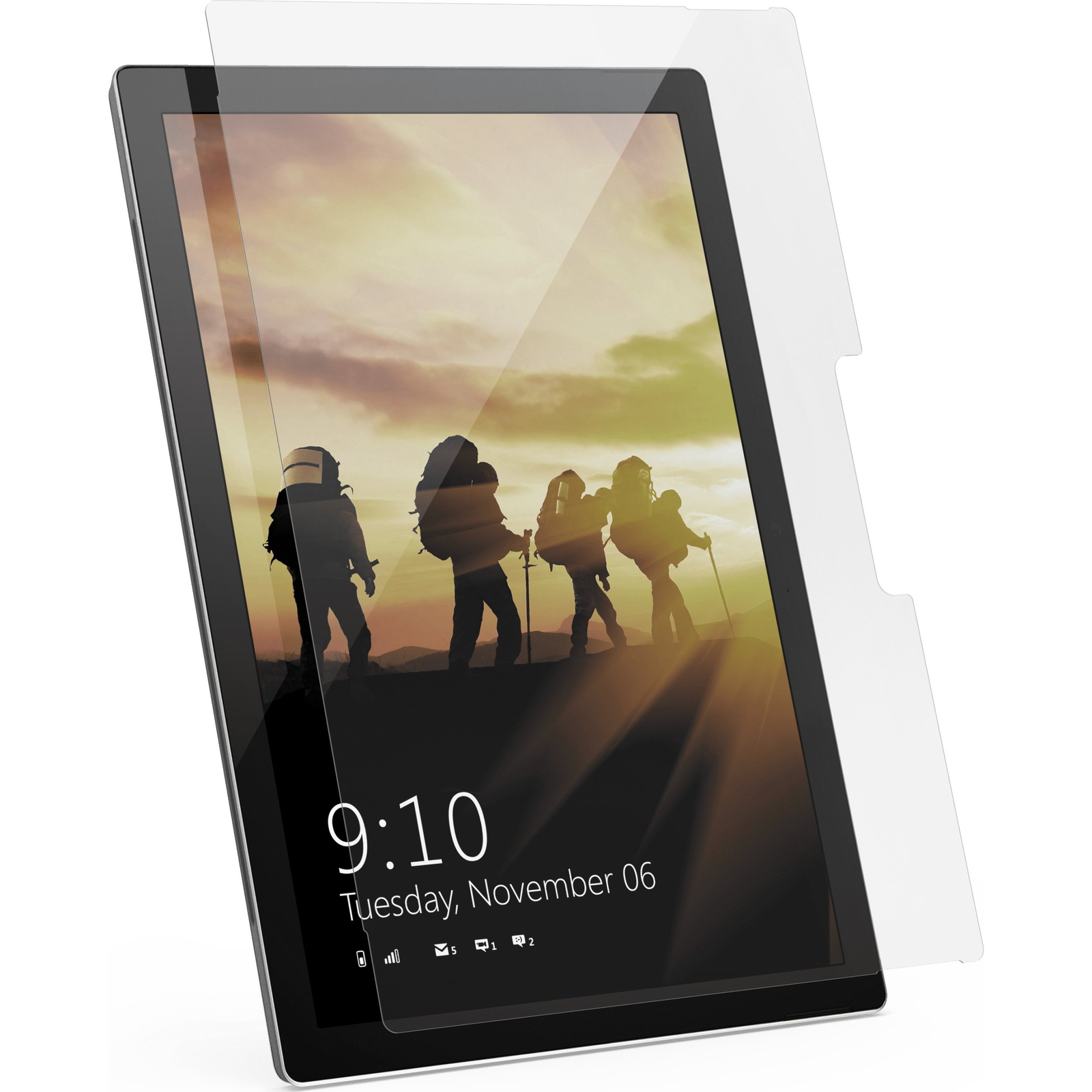 Urban Armor Gear Tempered Glass Kijelzővédő üveg Microsoft Surface Go 1, Surface Go 2, Surface Go 3, Surface Go 4 1 db Karcálló 342470110000 (342470110000)