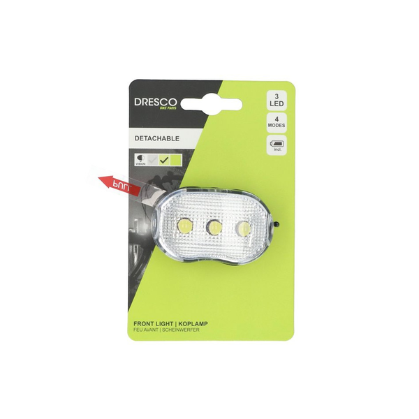 Dresco , Kerékpár Első Lámpa Led, Elemes (375251006)