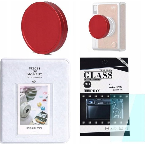 Album Na Zdjęcia 64x Osłona Na Lcd Szkło Dekielek Do Fuji Instax Mini Evo