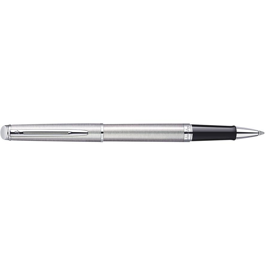 WATERMAN Rollerball Hemisphere Edelstahl F Schwarz Geschenkbox (S0920450) (S0920450)
