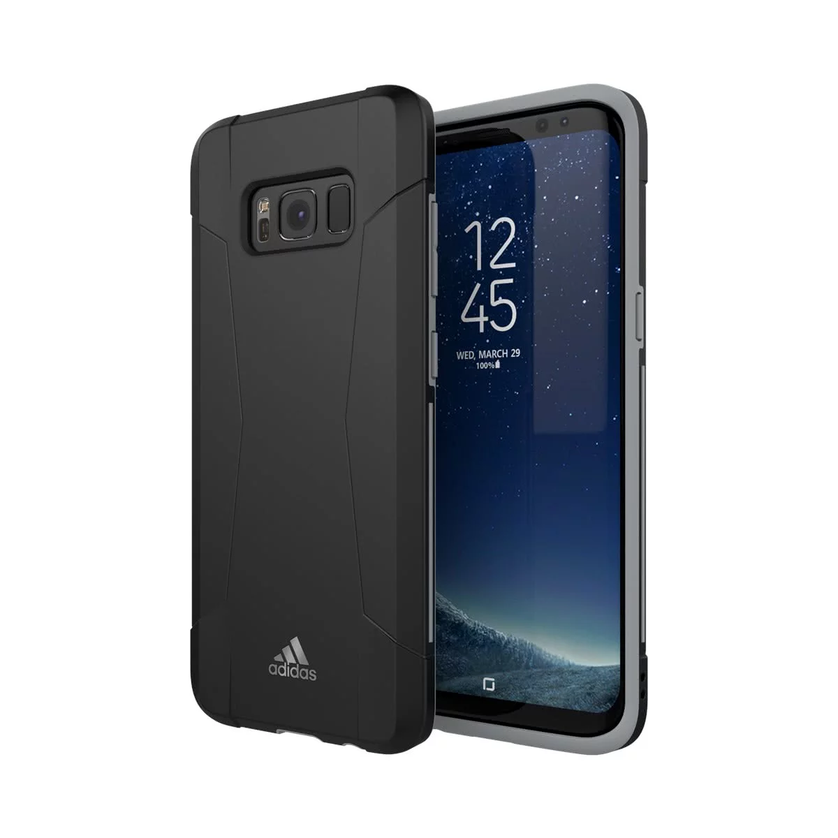 Adidas SP Solo Case Samsung S8 Tok - Fekete/Szürke (29654)