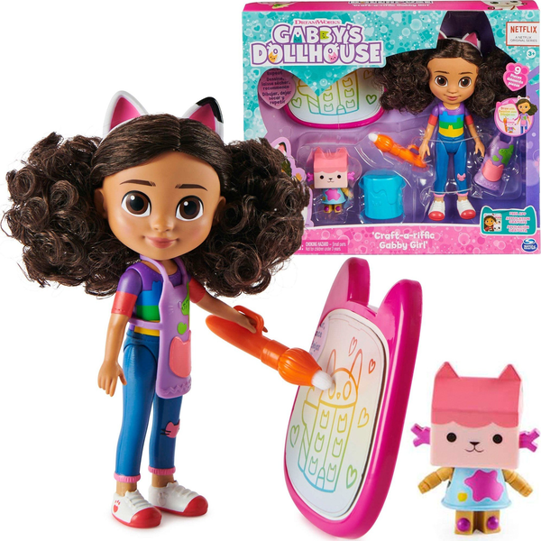 Gabby's Dollhouse Deluxe baba kiegészítőkkel, az alkotáshoz