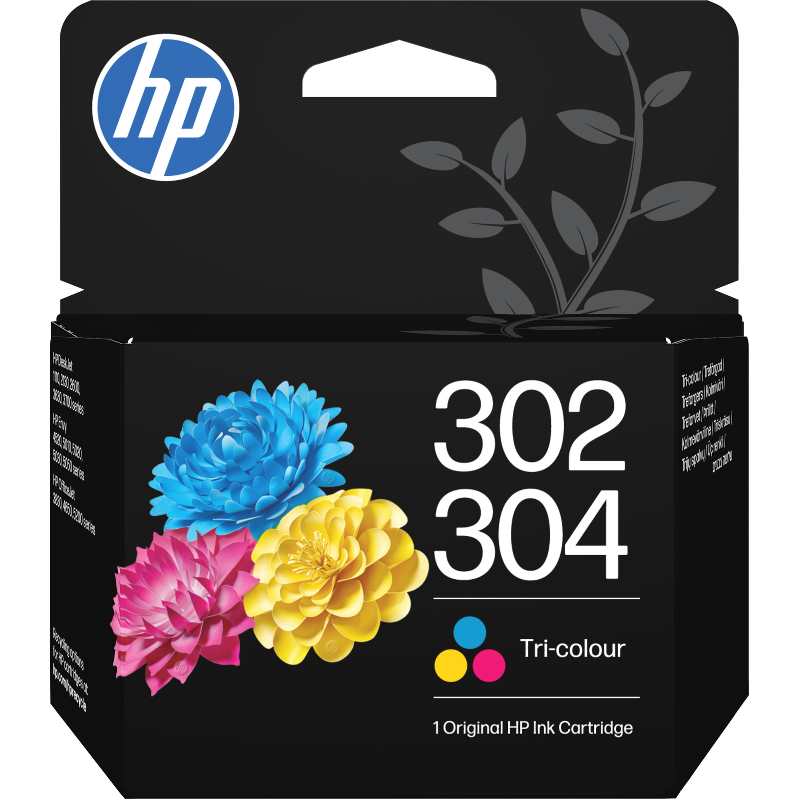 HP 302/304 Tri-color Original Ink Cartridge atramentová náplň 1 kusov Originál Štandardná výťažnosť Azúrová, Purpurová, Žltá
