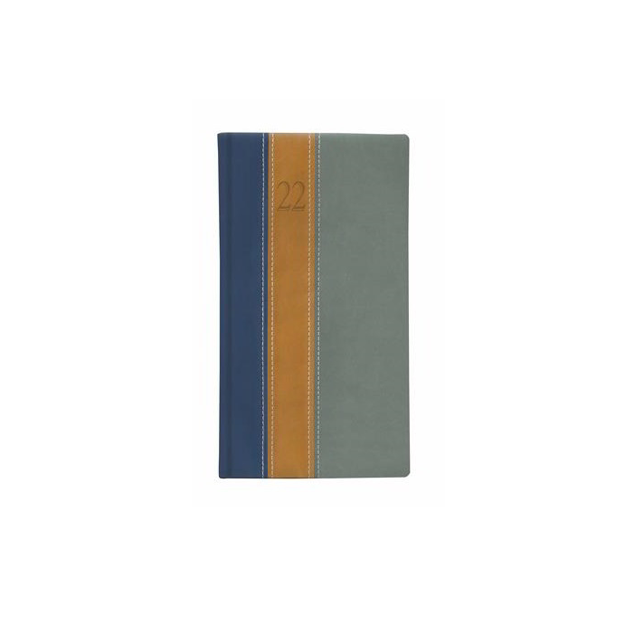 Toptimer Fashion 170 x 95mm 2022 Heti naptár - Kék/okker (22T035F-495)