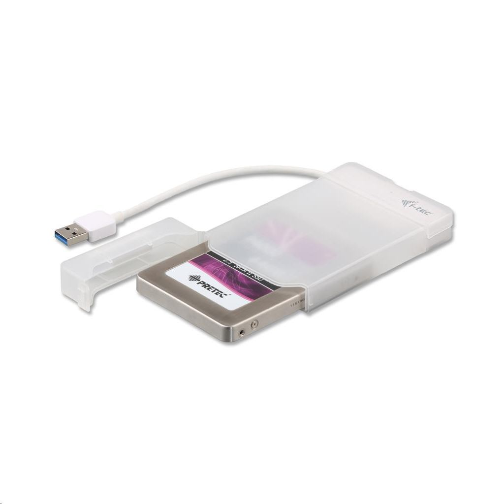 i-tec MySafe 2.5" SATA HDD külső ház USB 3.0 fehér (MYSAFEU314) (MYSAFEU314)