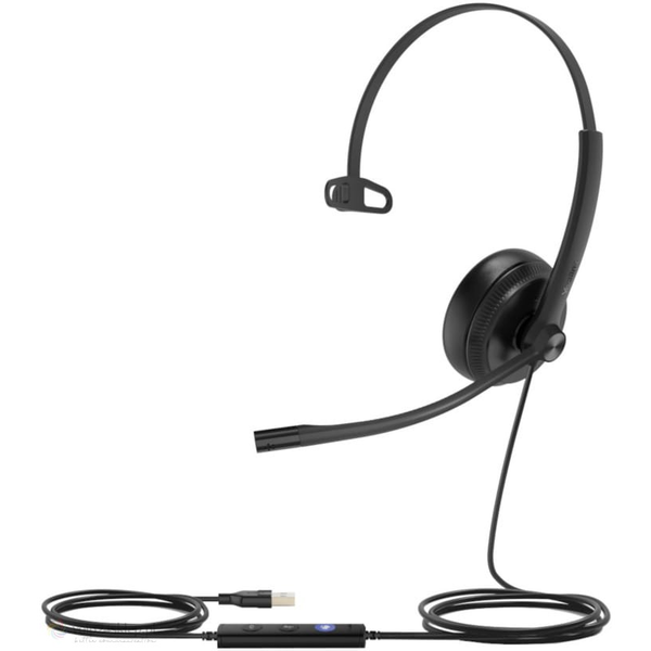 Yealink UH34 Auricolare Cablato A Padiglione Ufficio Nero
