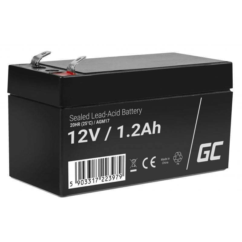 Green Cell VRLA AGM 12V 1.2Ah akkumulátor (AGM17) (AGM17)