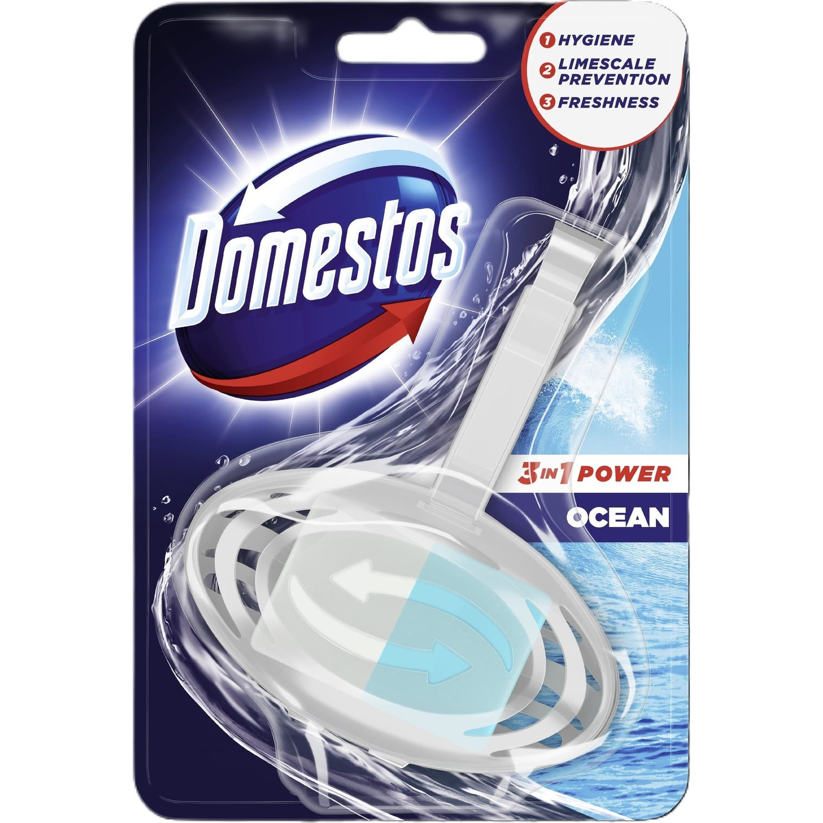Domestos WC illatosító rúd kosaras 3in1 Ocean 35g (HG-788474)