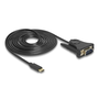 Delock USB-C  >  soros DB9 RS-232 kábel 1.8m (62964)