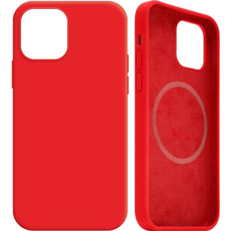 Fixed MagFlow Samsung Galaxy S25 Szilikon Telefon tok - Piros (FIXFLM-1504-RD)