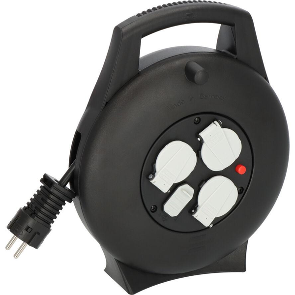 Brennenstuhl Kabelbox Vario Line Hosszabbító 3 aljzatos Kábeldob 10m - Fekete