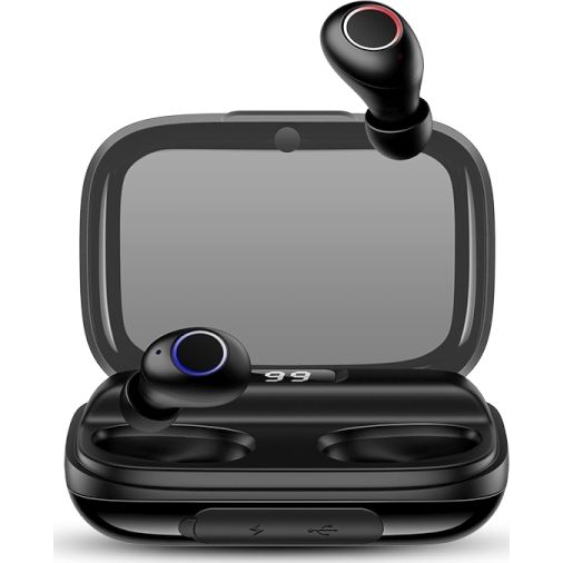 Bezdrôtové slúchadlá Bluetooth 5.0 TWS USAMS čierne