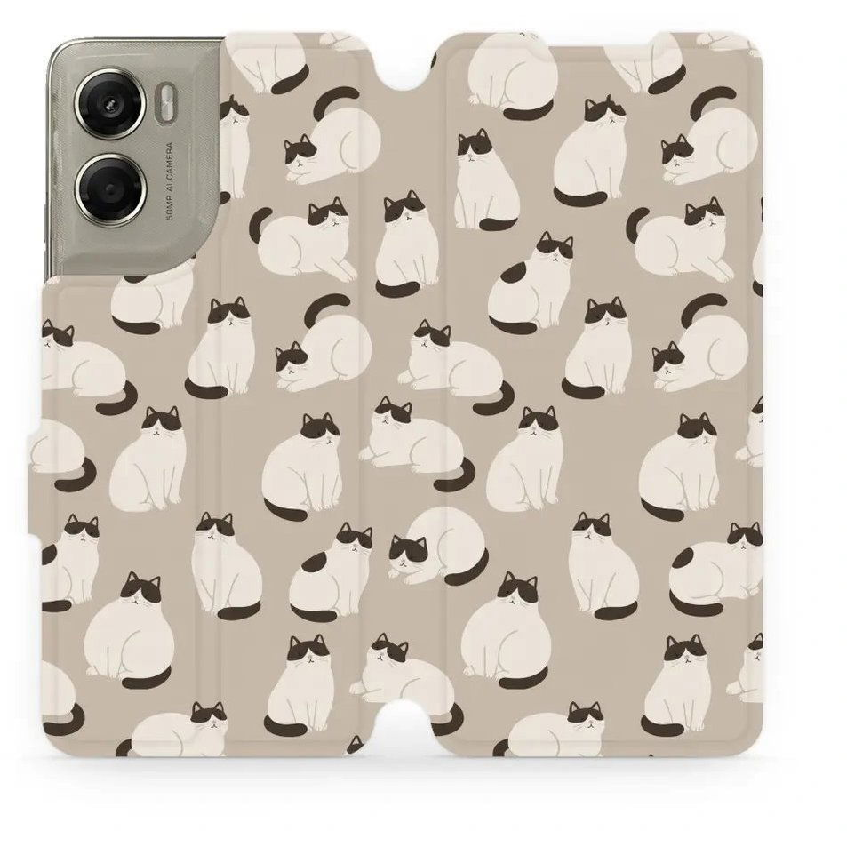 Mobiwear Flip Motorola Edge 70 cicák tok (5907861817486)