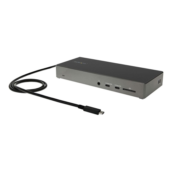 StarTech.com DK31C2DHSPDUE dockingstation Ledningsført USB 3.2 Gen 2 (3.1 Gen 2) Type-C Sort, Grå