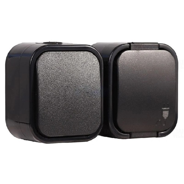 Anco Hydra+ IP54 falon kívüli kapcsoló + földelt dugalj (321672)