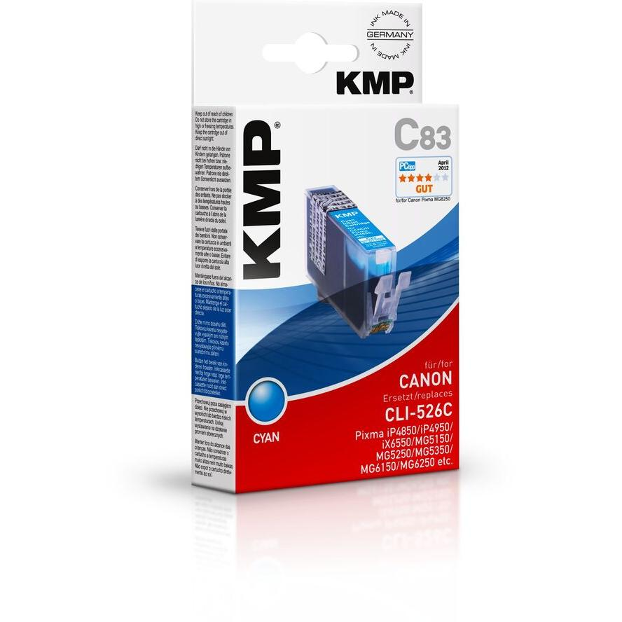KMP (Canon CLI-526C) Tintapatron Cián (1515,0003)