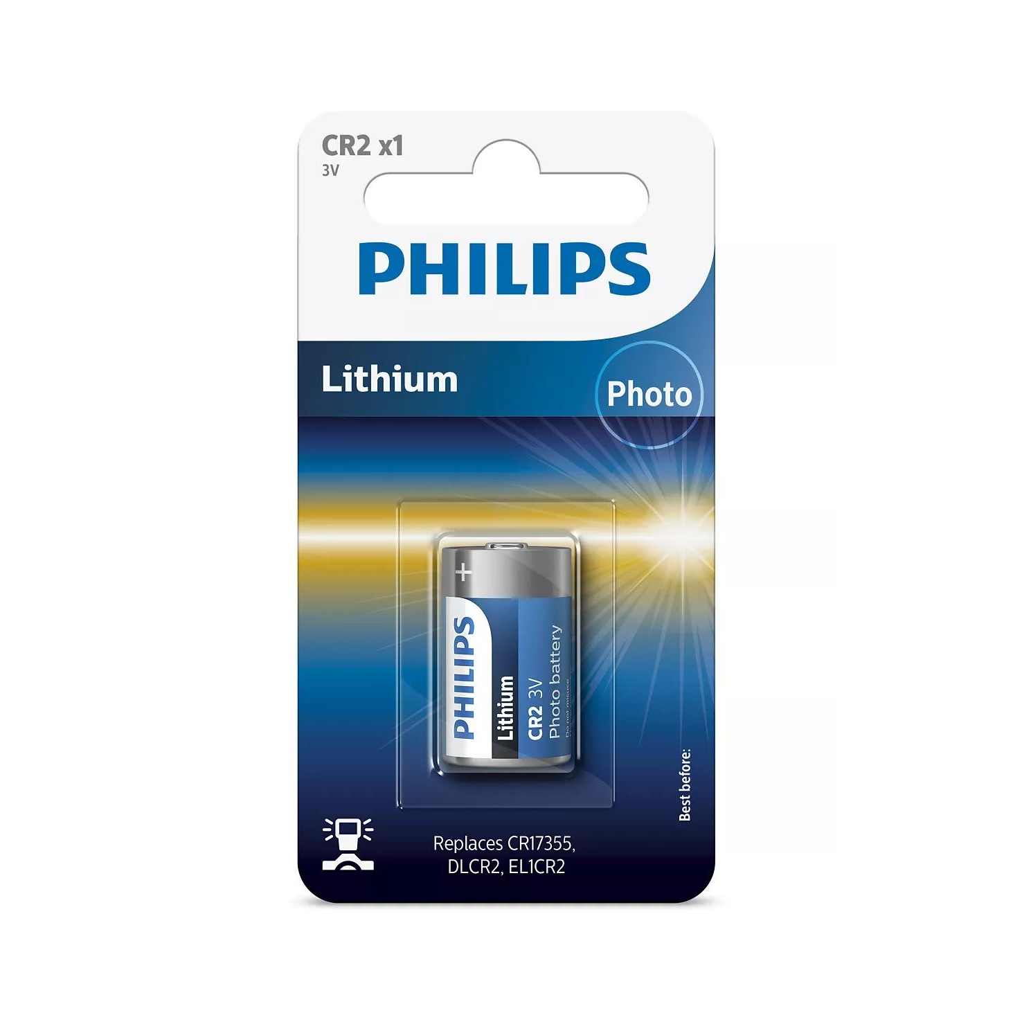 Philips Minicells elem CR2/3V (CR2/01B ) (CR2/01B)