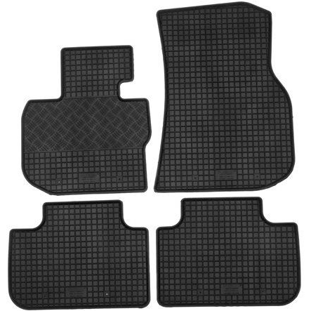 RIGUM Rubber Car Mats for BMW X4 G02 2018->, Black (Set of 4) (0645X12)