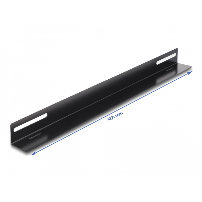 Delock 19 tartószerkezet hálózati kabinethez 450 x 40 mm méretű 2 db. (66868) (66868)