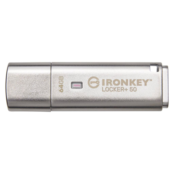 Kingston Technology IronKey Locker+ 50 USB-nøgle USB Type-A 3.2 Gen 1 (3.1 Gen 1) Sølv