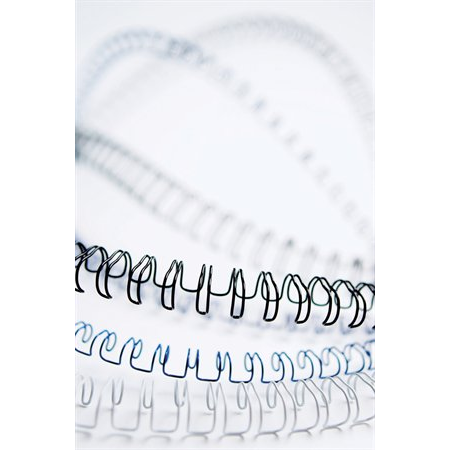 Fellowes 10mm fém spirál 51-80 laphoz - Fekete (100 db) (53265)