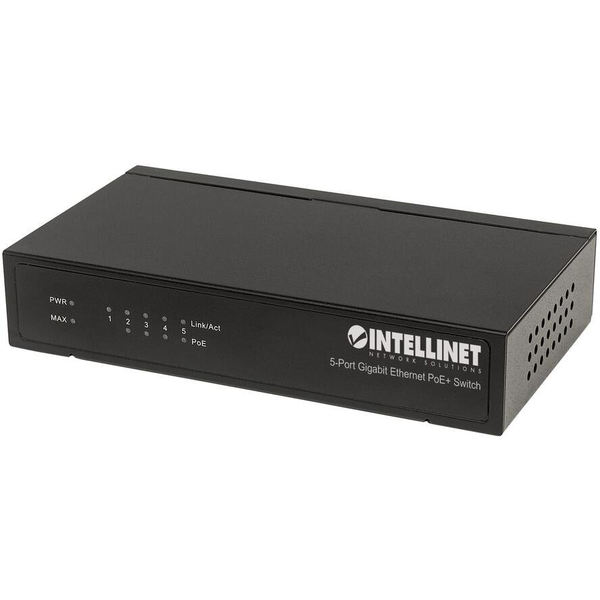 Intellinet 561228 netværksswitch Ikke administreret Gigabit Ethernet (10/100/1000) Strøm over Ethernet (PoE) Sort