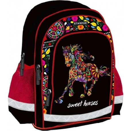 Lovas Ergonomikus Hátizsák - Sweet Horses, Virágos 396187
