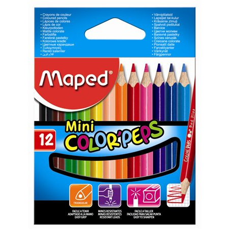 Maped Color'Peps Mini háromszögletű Színes ceruza készlet 12db-os (832500)