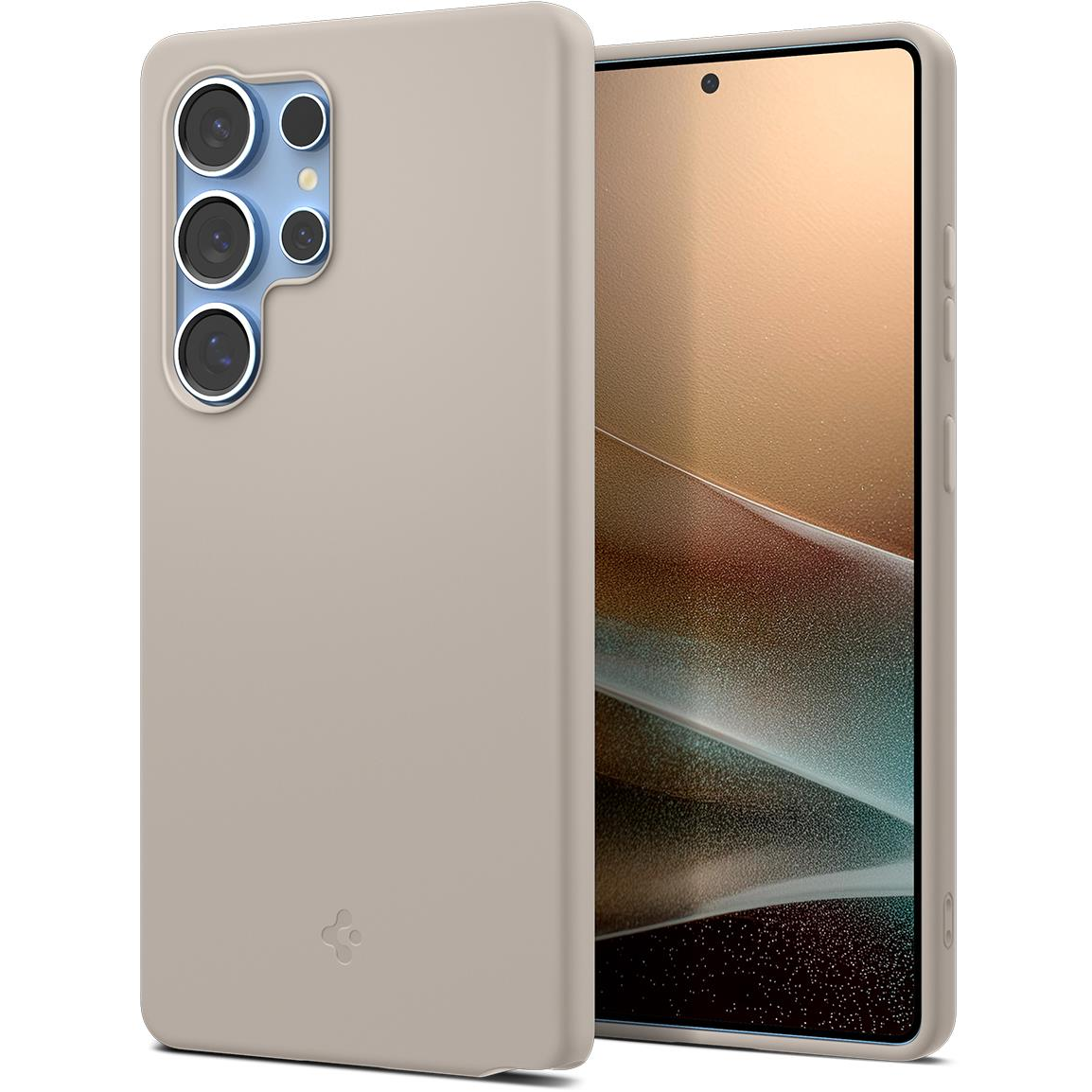 Spigen Silicone Fit MagSafe Natural Titanium Samsung Galaxy S 2025 Ultra tok (ACS09165)