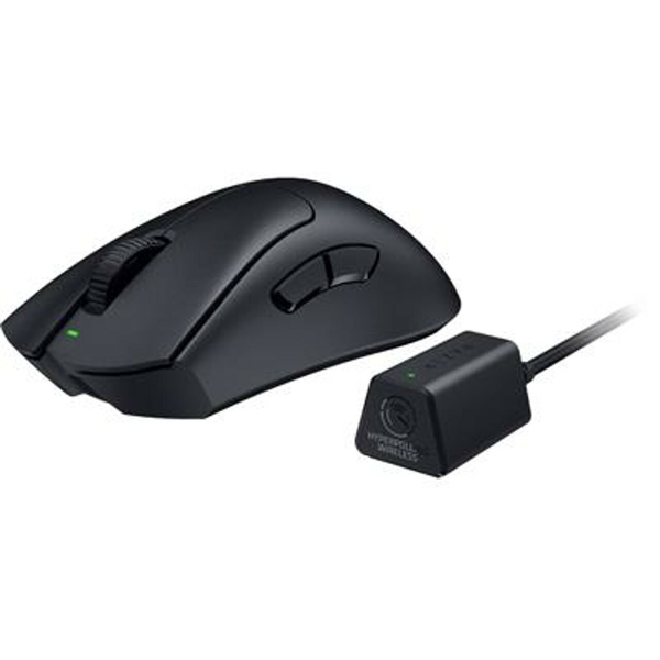 Razer DeathAdder V3 Pro Wireless Gaming Egér 63g + HyperPolling Dongle - Fekete