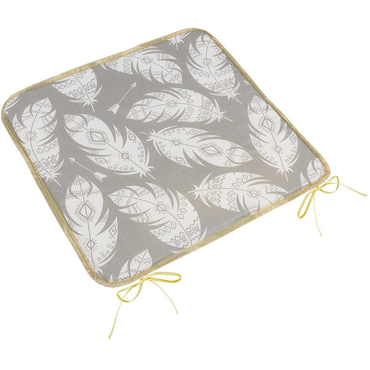BELLATEX Adela Seat cushion 34/237 smooth 40 × 40 cm grey feather (12544)