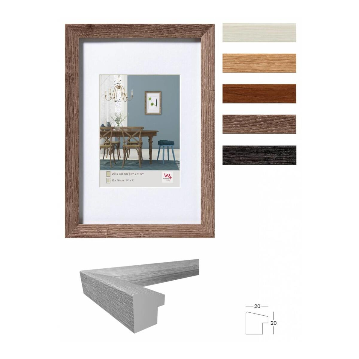 Walther EF440D Fiorito 40x40 Képkeret - Szürke (EF440D)