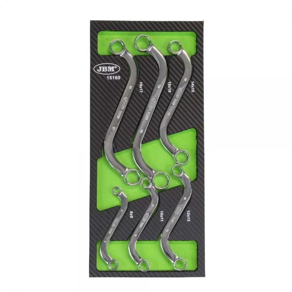 JBM S klucs készlet 6db-os 8-19mm (0215160) (JBM15160)