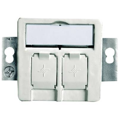 Telegärtner Hálózati csatlakozódoboz Csatorna, Süllyeszett Szereletlen 2 port Alpesi fehér (H02010A0081)