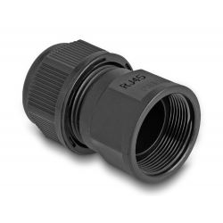 Delock RJ45 átfűzős coupler/toldó fekete (86995) (delock86995)