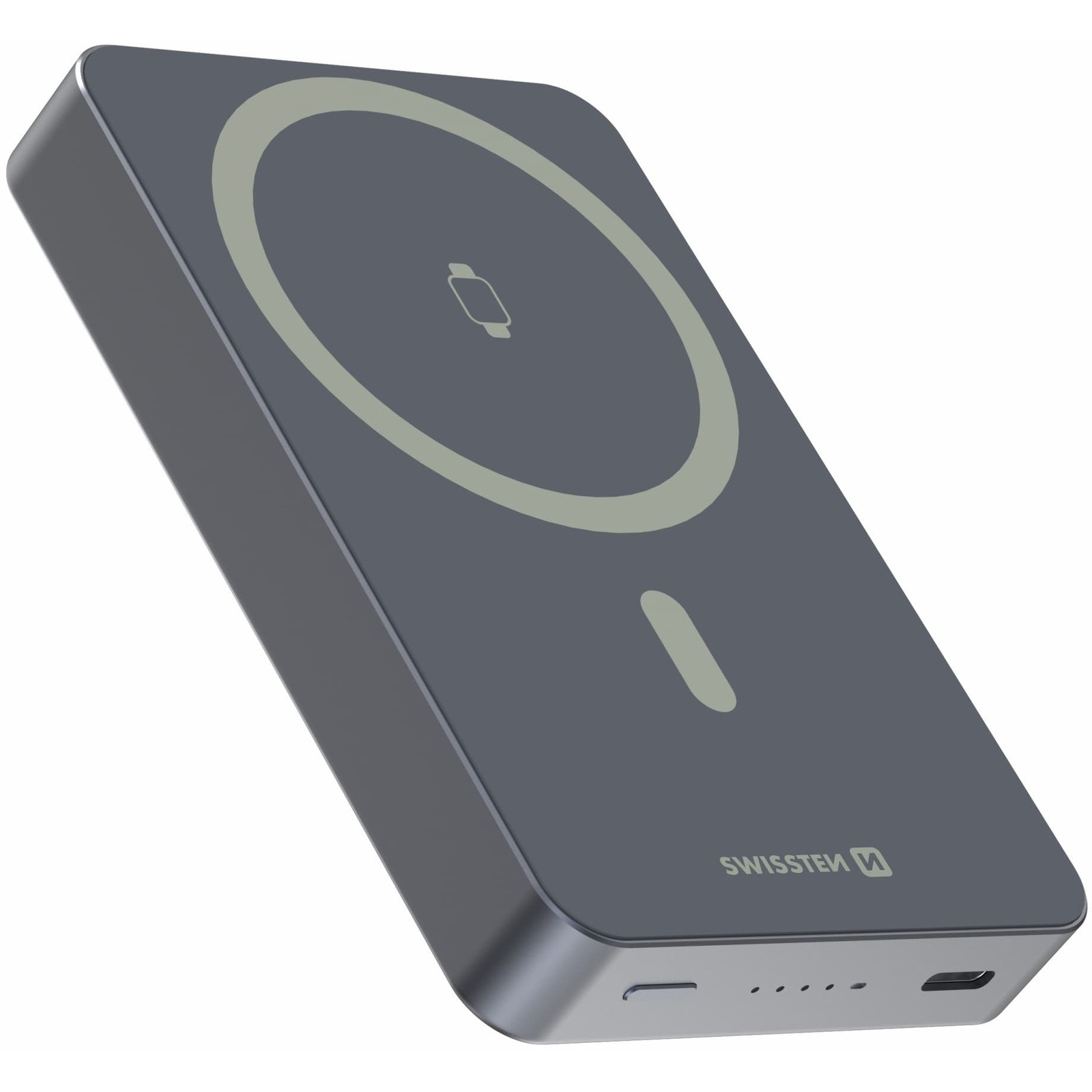 Външна батерия Swissten FUSION 10 000 mAh, сребриста
