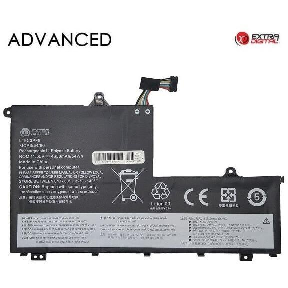 Nešiojamo kompiuterio baterija LENOVO L19C3PF9, 4650mAh, Extra Digital Advanced