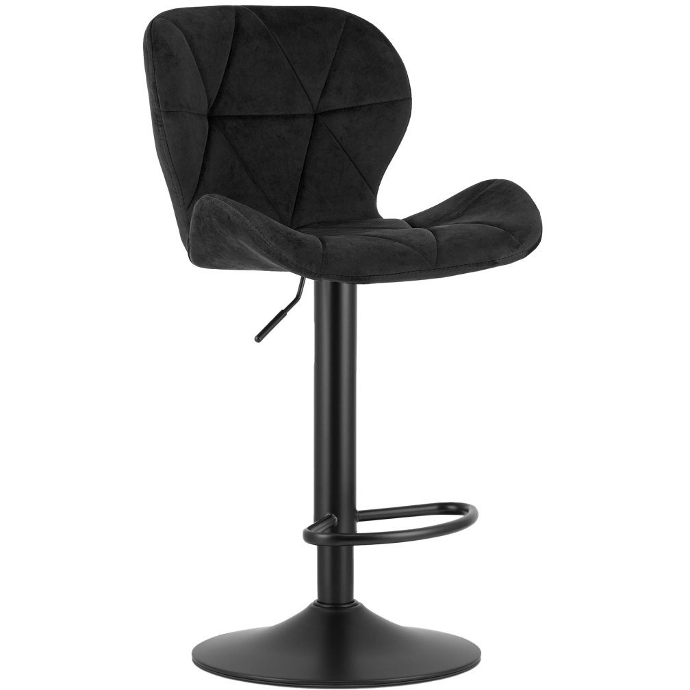 Hocker WEST - Fekete Bársony / Fekete Alap (model_3980_1-VISTA/WEST-VIS107)