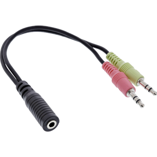 InLine 99312I cavo audio 2 x 3.5mm 3.5mm Nero