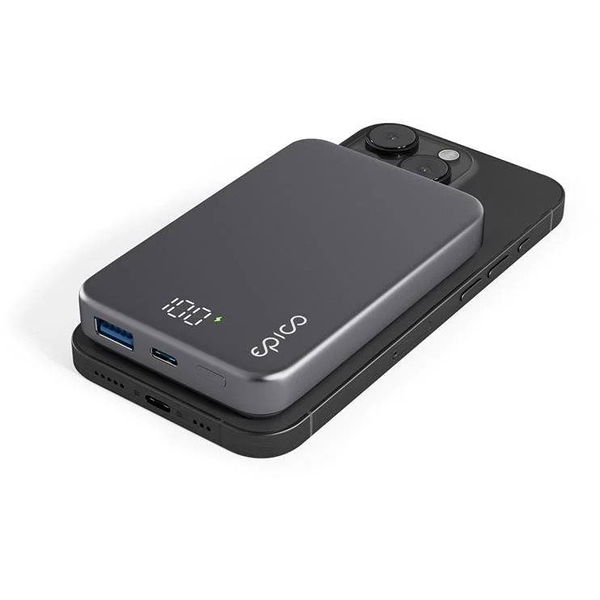 Epico Mag+ 10000mAh alumínium power bank, asztroszürke