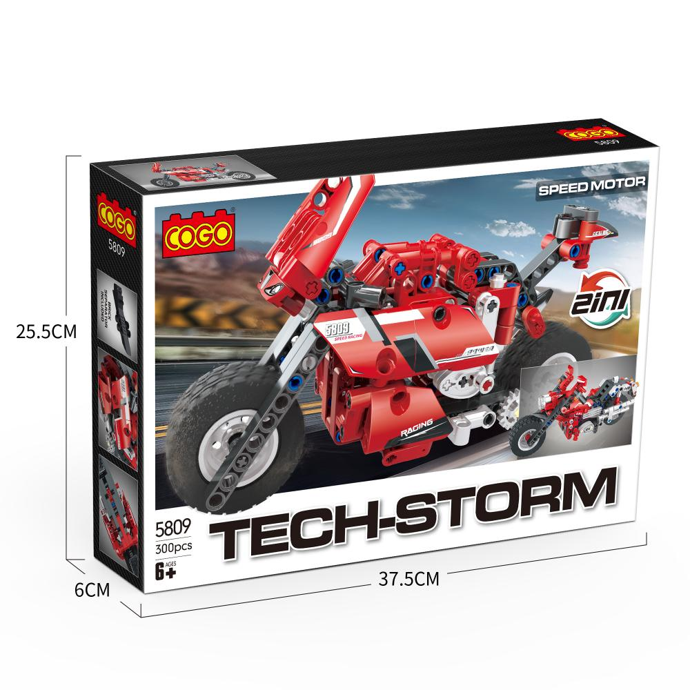 COGO® 5809 | építőjáték | 300 db építőkocka | Motorbicikli (PZTV-CH5809)