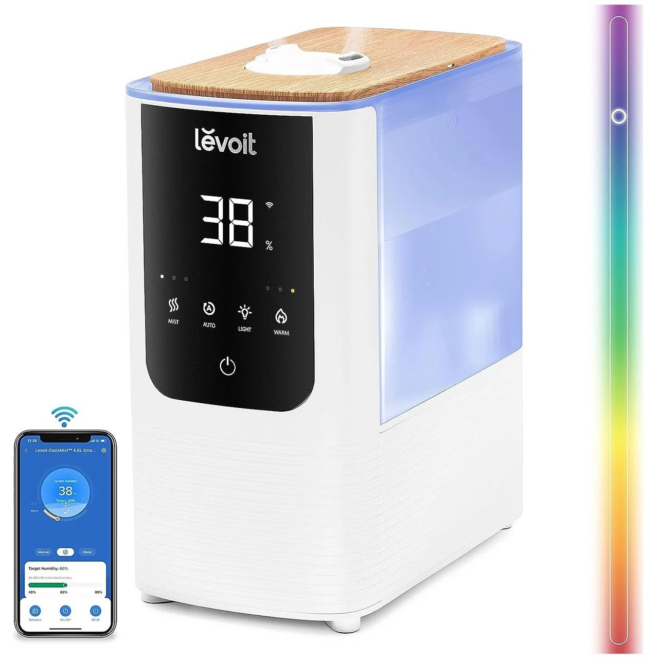 Levoit OasisMist 450S Smart 4,5 l RGB párásító (LUH-O451S-WEU)