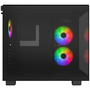 Montech KING 65 PRO Midi Torony Számítógépház + 2db 140mm + 1db 120mm ARGB ventilátor - Fekete