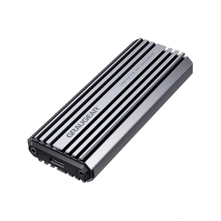 Graugear G-M201-AC-10G USB-C Külső M.2 NVMe Ház - Ezüst (G-M201-AC-10G)