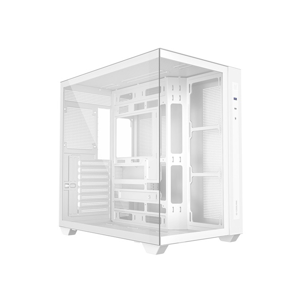 ID-COOLING Számítógépház ablakos BTF ATX USB3.0 USB-C fehér VIEW 510 WH