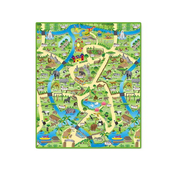 Smily Play Zoo játszószőnyeg 120 x 100 cm