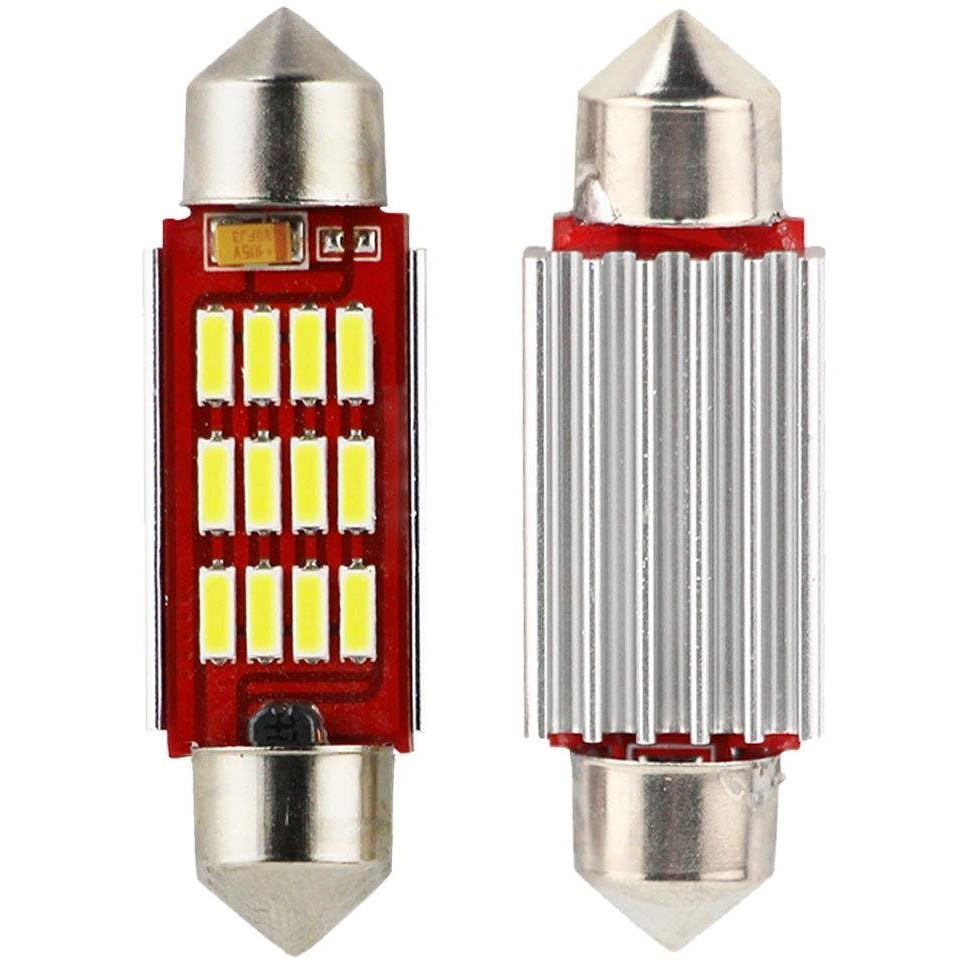 SEFIS LED szofita izzó 36mm 12V 12SMD CANBUS (4582-MS-046409)