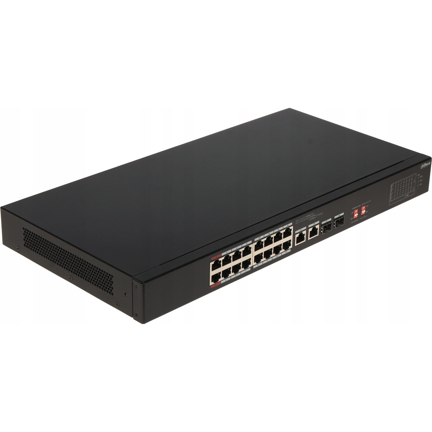 Dahua S3218-16ET-135 16x 10/100 (PoE 135W)+2x 100/1000 Uplink/SFP combo uplink PoE switch (S3218-16ET-135)