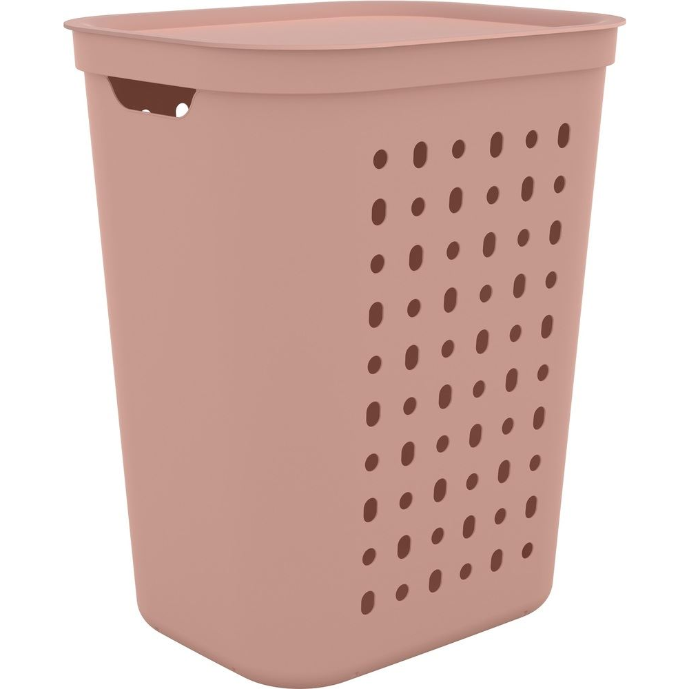 Rotho Jona fedeles szennyeskosár 55 liter rózsaszín (1050702089) (Rotho1050702089)